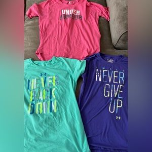 Under Armour shirts kids size 18